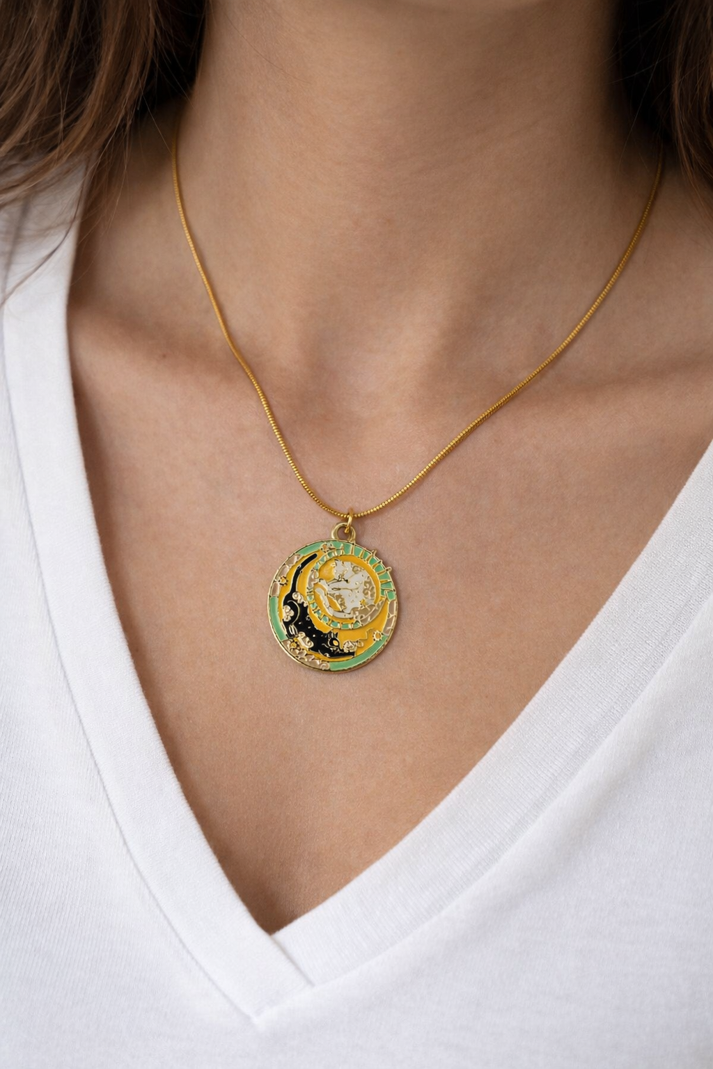 Nostaljik Kedi Kolyesi